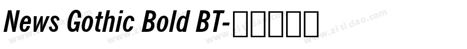 News Gothic Bold BT字体转换
